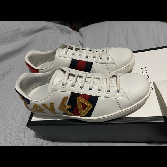 Size 8.5 Gucci Sneakers. Worn 3 times. - Picture 2 of 5